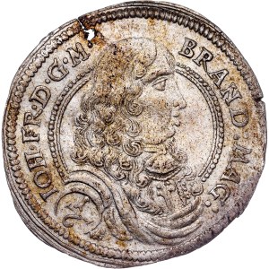Brandenburg-Ansbach - John Frederick (16671686) 1/6 thaler 1676 Schwabach