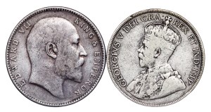 Great Britain - Silver coin LOT - 2 pcs