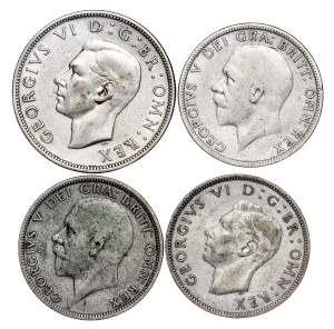 Great Britain - Silver coin LOT - 4 pcs