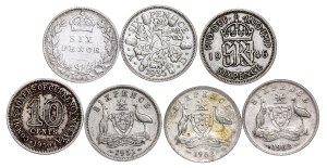 Great Britain - Coin LOT - 7 pcs
