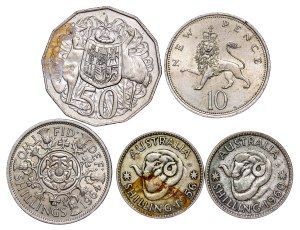 Great Britain - Coin LOT - 5 pcs