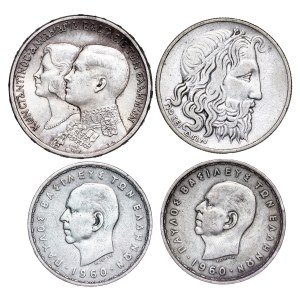 Greece - Silver coin LOT - 4 pcs