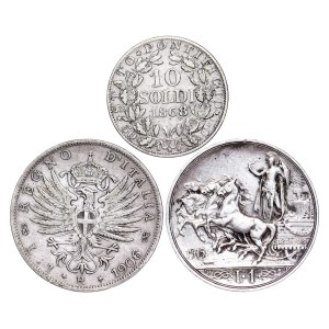 Italian States - Silver coin LOT - 3 pcs