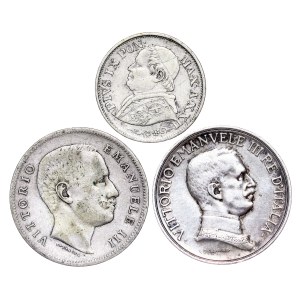 Italian States - Silver coin LOT - 3 pcs