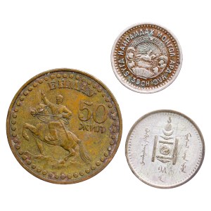 Mongolia - Coin LOT - 3 pcs