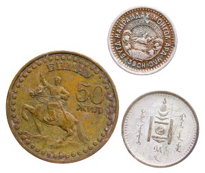 Mongolia - Coin LOT - 3 pcs
