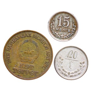 Mongolia - Coin LOT - 3 pcs