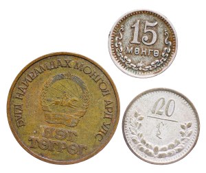 Mongolia - Coin LOT - 3 pcs