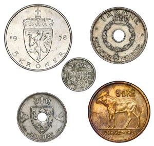 Norway - LOT - 5 pcs