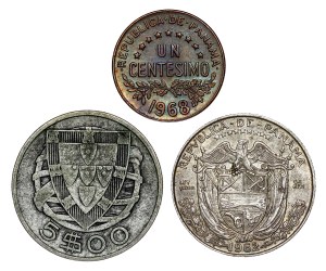 Panama, Portugal - LOT - 3 pcs
