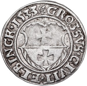 Poland - Sigismund I the Old, Groschen 1533 Elbing