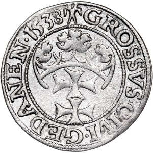 Poland - Sigismund I the Old, Groschen 1538 Danzig