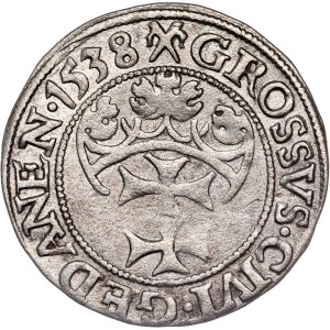 Poland - Sigismund I the Old, Groschen 1538 Danzig