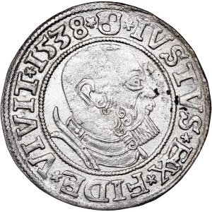 German States - Albert Hohenzollern, Groschen Königsberg 1538