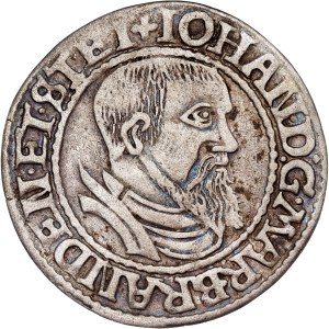 Silesia, Duchy of Crossen, Johann von Küstrin Groschen 1545