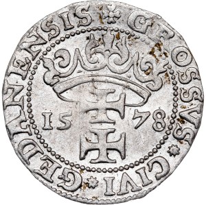 Poland - Stefan Batory Grosz (Groschen) 1578 Danzig
