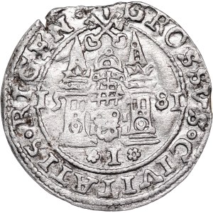 Poland - Stefan Batory Grosz (Groschen) 1581 Riga