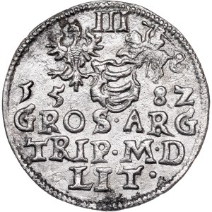 Poland - Stefan Batory. Trojak (3 grosze) 1582 Vilnius