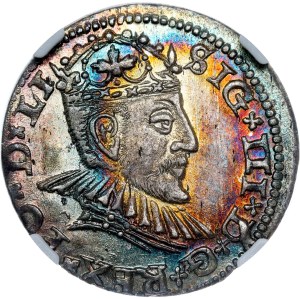 Poland - Sigismund III Vasa Groschen (Trojak) 1590 GE