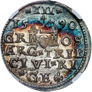 Poland - Sigismund III Vasa Groschen (Trojak) 1590 GE