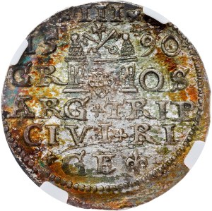Poland - Sigismund III Vasa Groschen (Trojak) 1590 GE