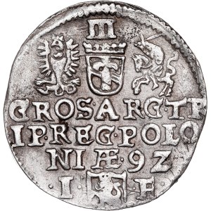 Poland - Sigismund III Vasa Groschen (Trojak) 1592