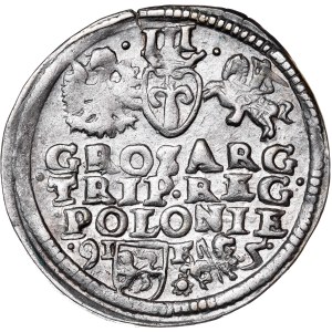 Poland - Sigismund III Vasa Groschen (Trojak) 1595 Lublin