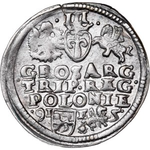 Poland - Sigismund III Vasa Groschen (Trojak) 1595 Lublin