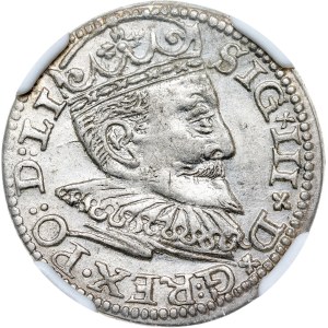 Poland - Sigismund III Vasa Groschen (Trojak) 1595 Riga