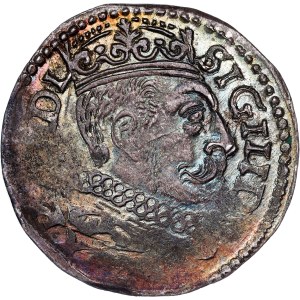 Poland - Sigismund III Vasa Groschen (Trojak) 1597 IF HR