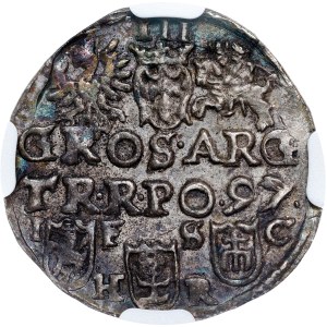 Polska - Zygmunt III Waza Groschen (Trojak) 1597 Bromberg