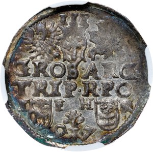 Poland - Sigismund III Vasa Groschen (Trojak) 1597 IF HR