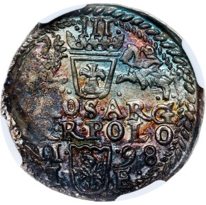 Poland - Sigismund III Vasa Groschen (Trojak) 1598 Olkusz
