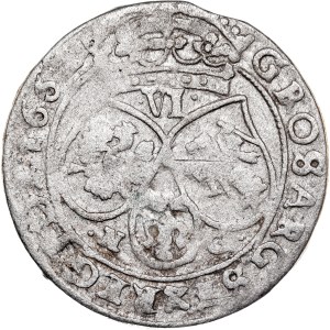 Poland - John II Casimir, 6 Groschen 1662 NG