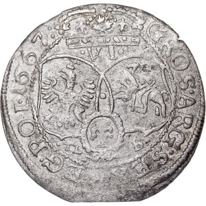 Poland - John II Casimir, 6 Groschen 1667 TLB
