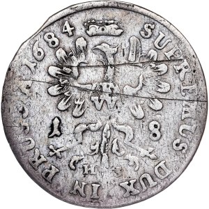 Brandenburg-Prussia. Friedrich Wilhelm (1640-1688). 18 Groschen 1684 HS