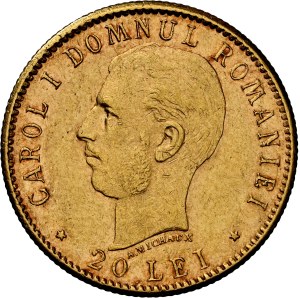 Romania - Carol I - 20 Lei 1906