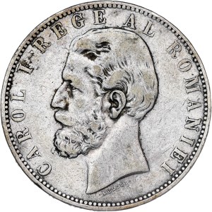 Romania - Carol I - 5 Lei 1883 B