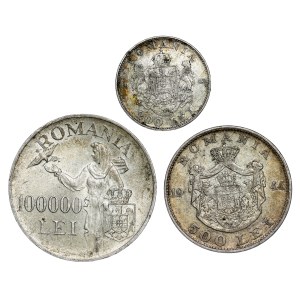Romania - Silver LOT - 3 pcs