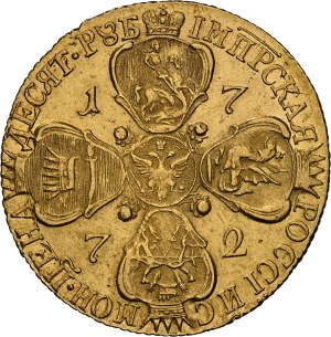 Russia - Catherine II gold 10 Roubles 1772 CПБ