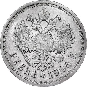 Russia - Nicholas II (1894-1917) Rouble 1908 ЭБ