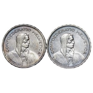 Switzerland - 5 Francs - 1931 , 1932