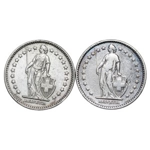 Switzerland - 2 Francs - 1913 , 1920
