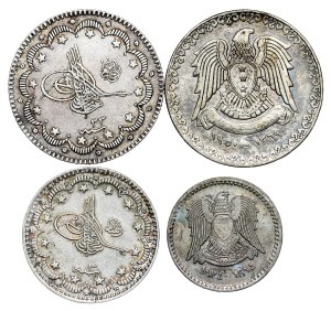 Turkey , Syria Coin LOT - 4 pcs