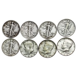 United States - Half Dollar LOT - 8 pcs