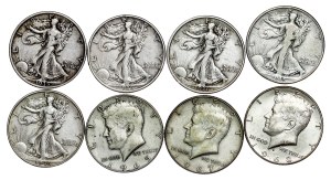 United States - Half Dollar LOT - 8 pcs
