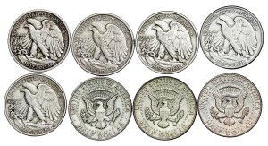 United States - Half Dollar LOT - 8 pcs