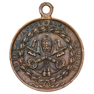Papal States - Pius IX, Rome returned to the Catholics, 1849, Bronze Medal
