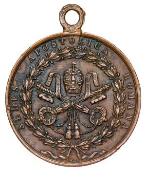Papal States - Pius IX, Rome returned to the Catholics, 1849, Bronze Medal