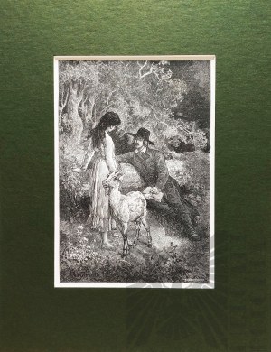 Elviro ANDRIOLLI (1836-1893), Meir and Golda with a goat, 1888, from the Meir Ezofovich series